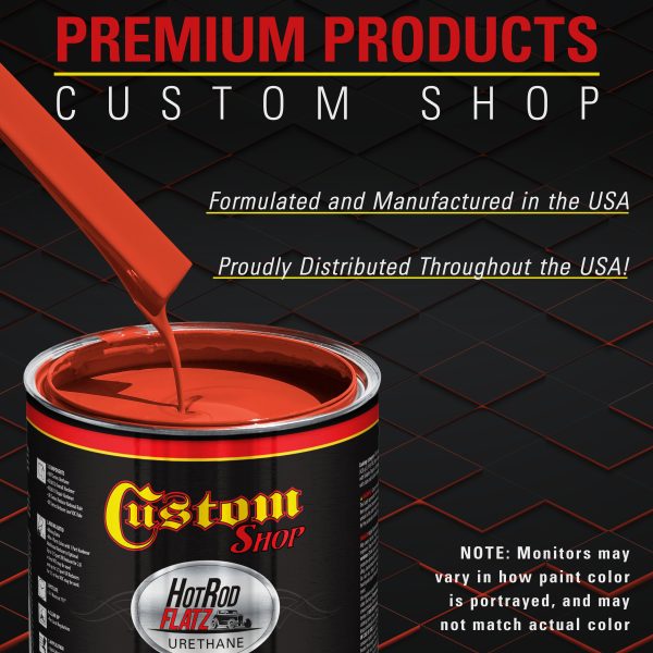 Reptile Red - Hot Rod Flatz Flat Matte Satin Urethane Auto Paint - Complete Gallon Paint Kit - Professional Low Sheen Automotive, Car Truck Coating, 4:1 Mix Ratio Online now - Image 4