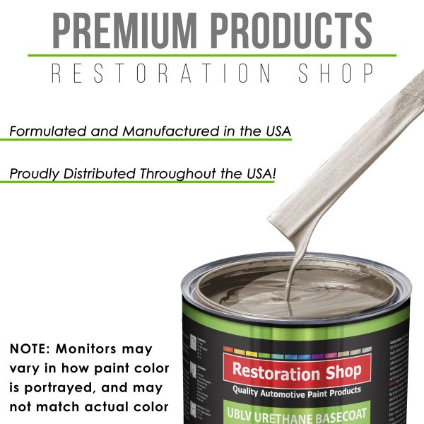 Mocha Frost Metallic - LOW VOC Urethane Basecoat with Premium Clearcoat Auto Paint (Complete Medium Gallon Paint Kit) Professional Automotive Coating Sale - Image 4