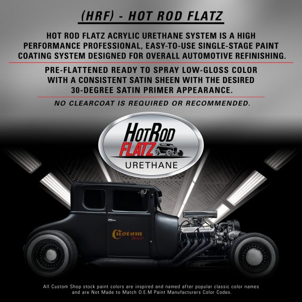 Reptile Red - Hot Rod Flatz Flat Matte Satin Urethane Auto Paint - Complete Gallon Paint Kit - Professional Low Sheen Automotive, Car Truck Coating, 4:1 Mix Ratio Online now - Image 3
