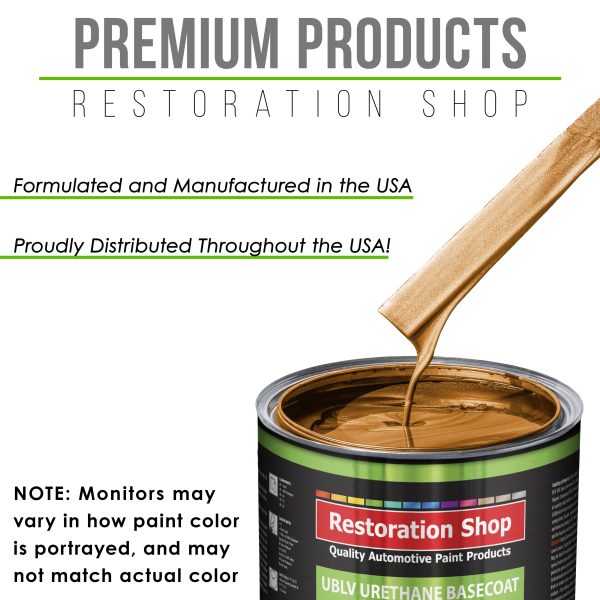 Sunburst Orange Metallic - LOW VOC Urethane Basecoat with Premium Clearcoat Auto Paint - Complete Fast Gallon Paint Kit - Pro Automotive Coating For Sale - Image 4