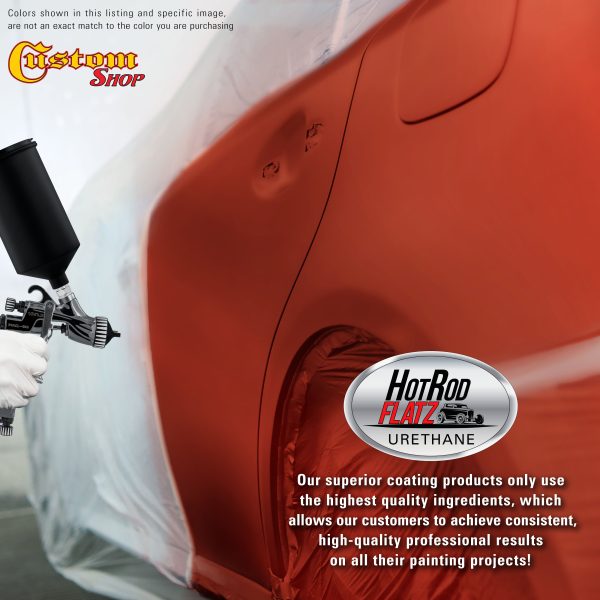 Reptile Red - Hot Rod Flatz Flat Matte Satin Urethane Auto Paint - Complete Gallon Paint Kit - Professional Low Sheen Automotive, Car Truck Coating, 4:1 Mix Ratio Online now - Image 5