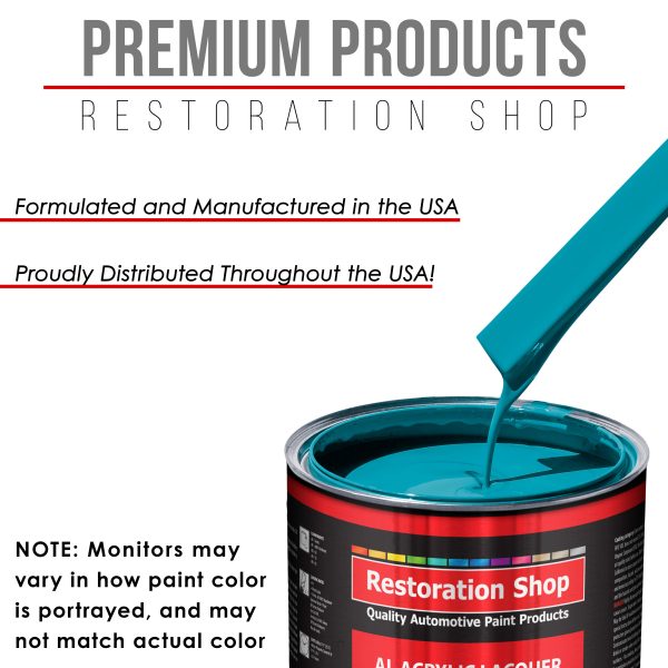 Petty Blue - Acrylic Lacquer Auto Paint - Complete Gallon Paint Kit with Slow Dry Thinner - Professional Automotive Car Truck Guitar Refinish Coating Supply - Image 4