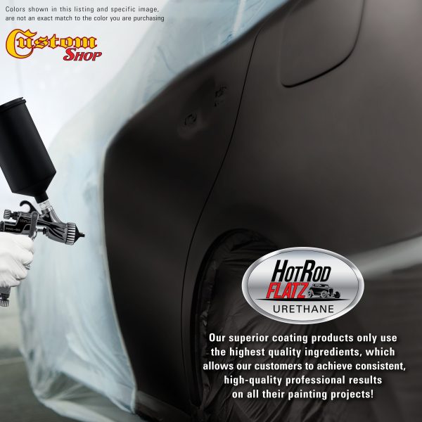 Black Sparkle Metallic - Hot Rod Flatz Flat Matte Satin Urethane Auto Paint - Complete Quart Paint Kit - Professional Low Sheen Automotive, Car Truck Coating, 4:1 Mix Ratio Fashion - Image 5