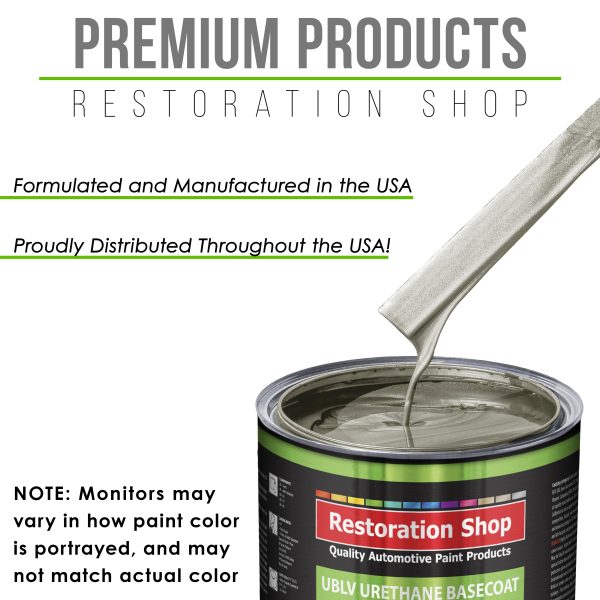 Galaxy Silver Metallic - LOW VOC Urethane Basecoat with Premium Clearcoat Auto Paint (Complete Fast Gallon Paint Kit) Professional Automotive Coating Discount - Image 4