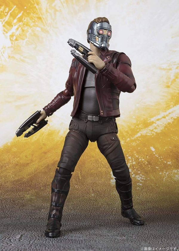 Bandai Spirits SH Figuarts Avengers Star-Lord 155mm PVC ABS Figure Hot on Sale - Image 5