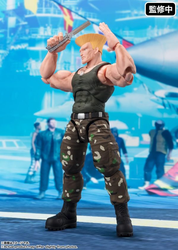 Bandai Spirits SH Figuarts Street Fighter Guile Outfit 2 160mm ABS PVC Figure Online Sale - Image 4