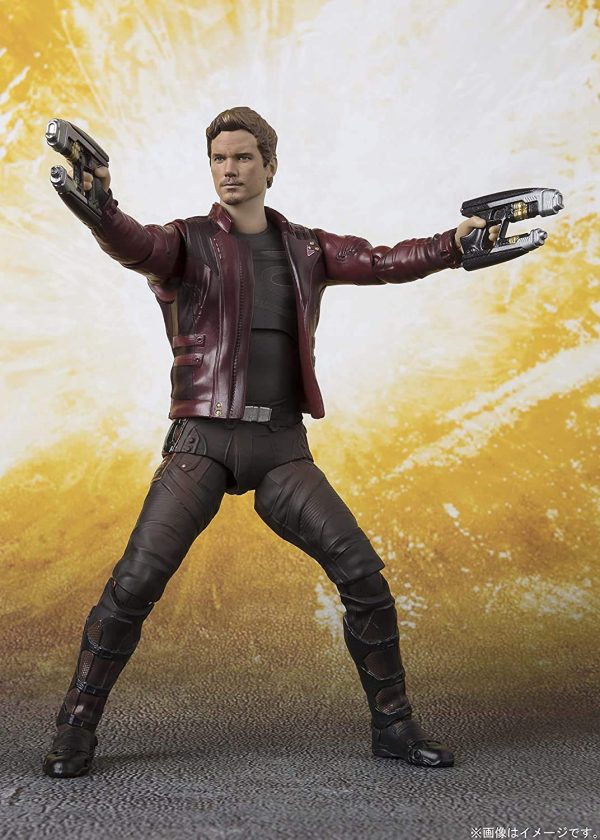Bandai Spirits SH Figuarts Avengers Star-Lord 155mm PVC ABS Figure Hot on Sale - Image 4